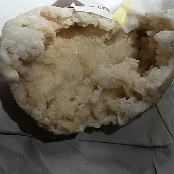 Calcite Geode Desk or bookshelf Tchotke - Picture 4 of 4